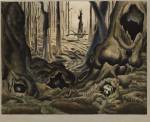Charles Burchfield. The First Hepaticas, 1917–18. Watercolour, gouache, and pencil on paper, 54.6 x 69.8 cm. The Museum of Modern Art, New York. Gift of Abby Aldrich Rockefeller. Reproduced with permission of the Charles E. Burchfield Foundation.