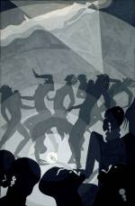 Aaron Douglas.<em> Congo</em>, c1928. Gouache and pencil on paperboard, 45.9 x 32.1 cm. North Carolina Museum of Art, Raleigh.