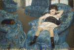 Mary Stevenson Cassatt (1844-1926). <em>Little Girl in a Blue Armchair</em>, 1878. National Gallery of Art, Washington, DC, Collection of Mr. And Mrs. Paul Mellon, 1983.1.18 inv. 1983.1.18 © National Gallery of Art, Washington, DC. Image 2005 Board of Trustees.