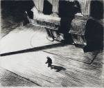 Edward Hopper. Night shadows, 1921. Etching, 17.5 x 21 cm. Philadelphia Museum of Art: Purchased with the Thomas Skelton Harrison Fund, 1962. © Philadelphia museum of art.