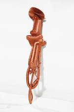 Alice Anderson. Hoover, Fax Machine, Vinyls, 2013. Copper wire, 1.40 x 28 cm. Photograph © Matt Holyoke.