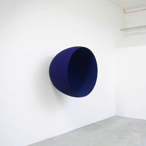 Anish Kapoor. <em>Void</em>, 1994. Fibreglass and pigment, 110 cm diameter. British Council Collection.