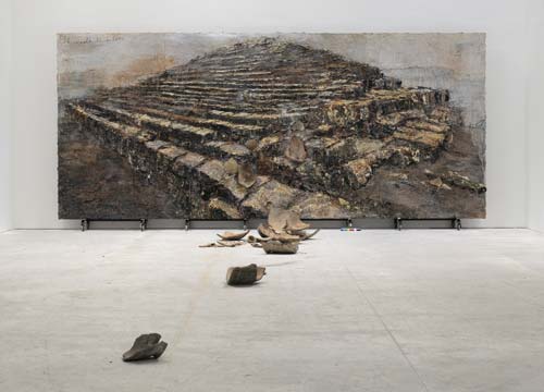 Anselm Kiefer. <em>Shevirath Ha Kelim</em> 2009. Terracotta, acrylic, oil and shellac on canvas, 129 15/16 x 299 3/16 x 511 13/16 inches (330 x 760 x 1300 cm). 