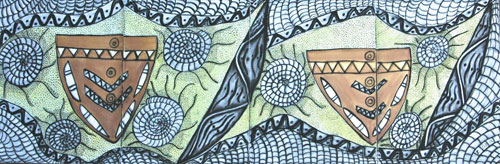 Racy Oui Pitt. Alida, 2012. Charcoal on paper, 76 x 232 cm.