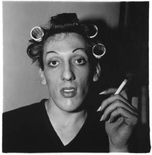 Diane Arbus. A young man in curlers at home on West 20th Street, N.Y.C. 1966. Copyright © 1972 The Estate of Diane Arbus, LLC