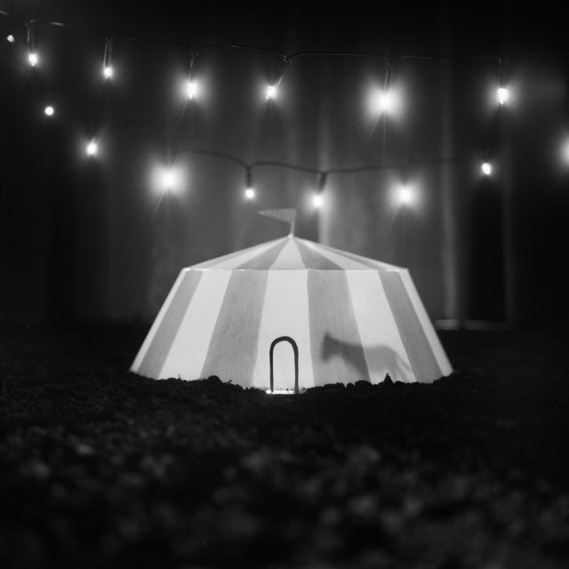 Miyuki Okuyama. Circus Tent, 2006/2011. Gelatin silver print on fibre-based paper mounted on aluminium, framed with museum glass, 100 x 100cm. Courtesy of the artist.