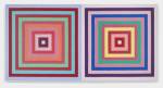 Frank Stella. Double Concentric Squares 1973. Acrylic on canvas. 81 by 161 in. Courtesy Simon Capstick-Dale Fine Art.