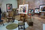 Joan Miro. Miro studio. Mayoral Gallery, Barcelona. Photograph: Jill Spalding.