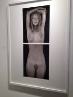 Chuck Close. Kate Moss, 2003. Digital pigment print, 46.5 x 17.5cm. Photograph: Jill Spalding.