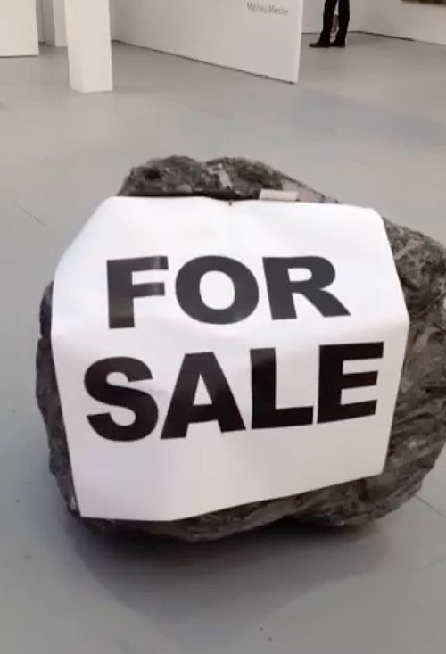 Rock for sale. Photograph: Jill Spalding.