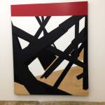 Serge Alain Nitegeka, (not yet titled), 2014, paint on wood, 46½ x 47½ in.