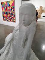 Kiki Smith. Seer (Alice I), 2005. White auto body paint on bronze, 62 1/2 x 55 1/2 x 49 in. Edition 3 of 3 + 1 AP. Timothy Taylor Gallery.