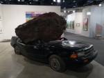 Jimmie Durham. Still Life With Title and Spirit, 2007. Car, volcanic stone, acrylic paint. 82 x 175 x 96 inches (208.3 x 444.5 x 243.8 cm). PF3706. Peter Freeman, Inc. New York / Paris. Photograph: Jill Spalding