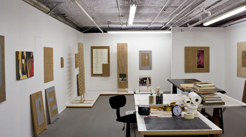 Ken Weathersby’s Studio at Gallery Aferro’s Residency.  Photograph courtesy of the artist.