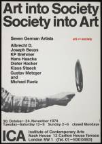 Exhibition poster, ICA, 1974. Photography © Tate, London. 2015