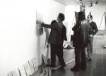Exhibition installation (left to right: Hans Haacke, Christos Joachimides, KP Brehmer), ICA, 1974. Photography © Gerald Incandela.
