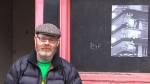 Mark Fell outside The Link Pub, Park Hill estate, Art Sheffield 2016. Photograph: Martin Kennedy.