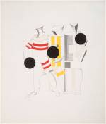 El Lissitzky.  Sportsmen (Sportier), 1923.  Lithograph on paper , 510 x 430 mm.  Tate  Image courtesy of Tate.