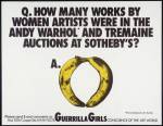 Guerrilla Girls.  [no title], 1985–90.  Screenprint on paper ,  430 x 560 mm.  © courtesy www.guerrillagirls.com