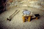 Arthur Watson. Six Skies, Some Family Stereotypes. Scottish Sculpture Open, Kildrummy Castle, Aberdeenshire, 1997