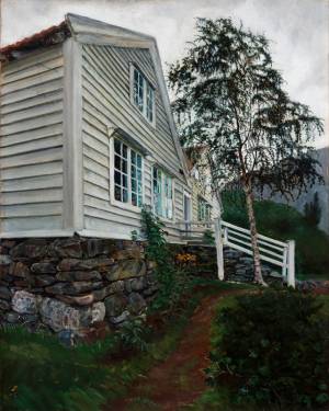 Nikolai Astrup. The Parsonage. Oil on canvas, 101 x 88 cm. The Savings Bank Foundation DNB/The Astrup Collection/KODE Art Museums of Bergen. Photograph © Dag Fosse/KODE.