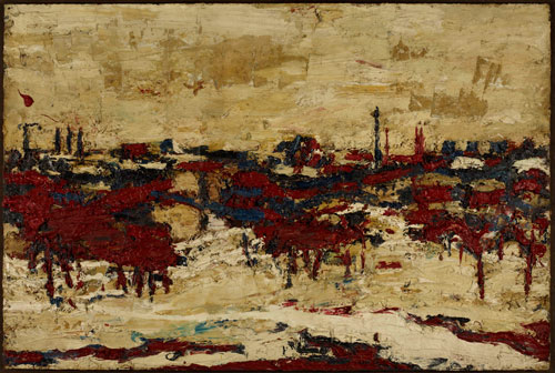 Frank Auerbach. Primrose Hill Summer Sunshine, 1964. Arts Council Collection Southbank Centre. Frank Auerbach courtesy Marlborough Fine Art.