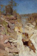 Arthur Streeton. Fire’s On, 1891. Oil on canvas, 183.8 × 122.5 cm. Art Gallery of New South Wales, Sydney. Purchased 1893. © AGNSW.