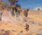 Tom Roberts. A Break Away!, 1891. Oil on canvas, 137.3 x 167.8 cm. Art Gallery of South Australia, Adelaide. Elder Bequest Fund 1899. © Art Gallery of South Australia, Adelaide.