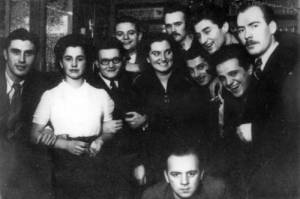 Maribor students, members of Triglav Academic Club (Slava Klavora is second from the left), Zagreb, 7 December 1939
Archive document used in Newsreel 55, by Nika Autor, Marko Bratina, Ciril Oberstar and Jurij Meden, 2013. Property of National Liberation Museum, Maribor.