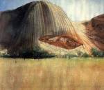 Michael Andrews. Laughter Uluru (Ayers Rock): the Cathedral I. 1985. Acrylic on canvas 96 x 108 inches.