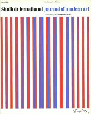 Studio International, June 1968, Volume 175 Number 901. Cover image: The  cover, specially  designed  for  this  issue  by Bridget Riley, is a preliminary study for Chant Ill, a work described in David Thompson's article.