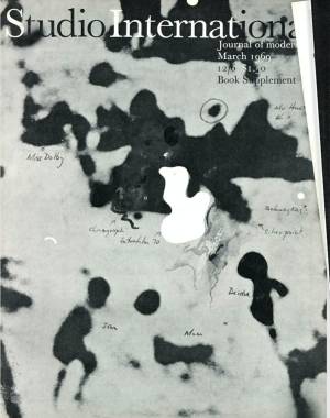 Studio International, March 1969, Volume 177 Number 909. Cover image.