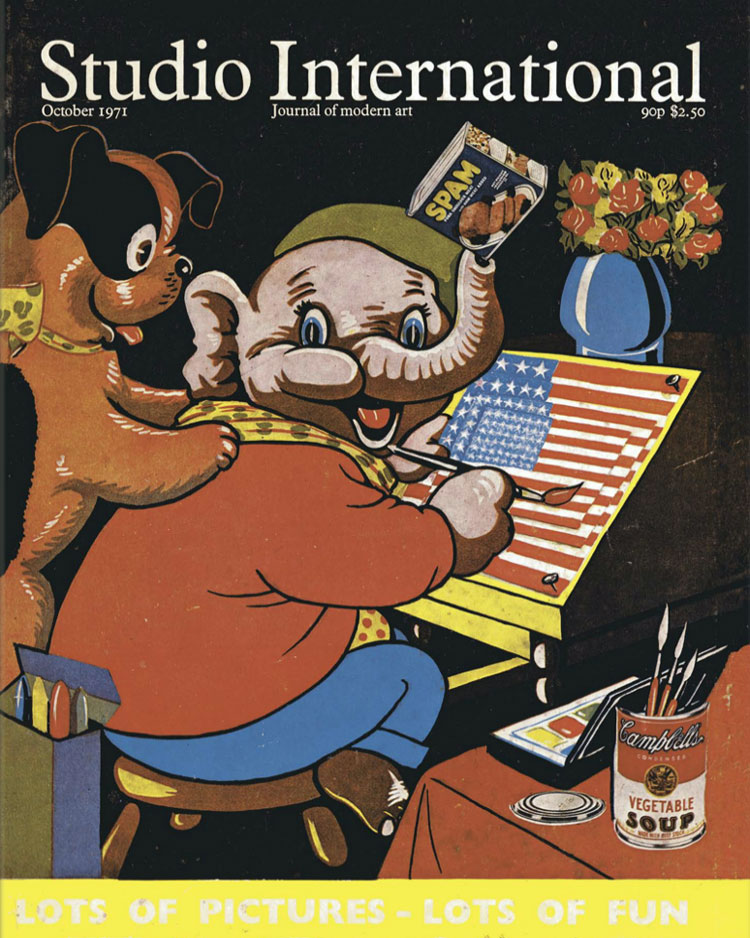 Studio International, 1971, October 1971, Volume 183 Number 937. Cover image specially designed for this issue by Eduardo Paolozzi.