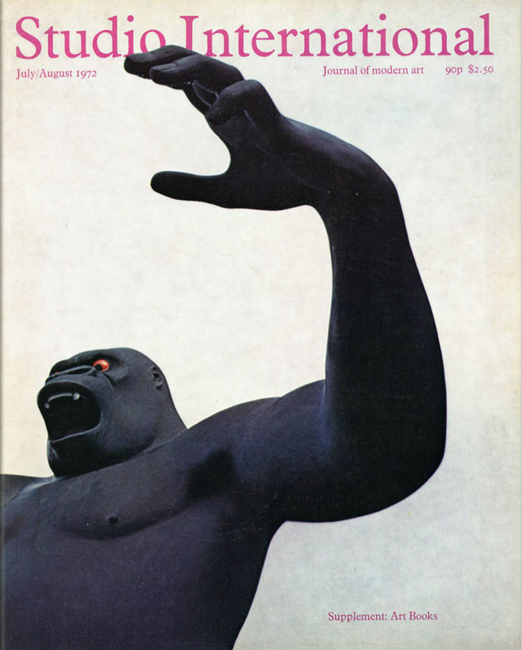 Studio International, 1972, July/August 1972, Volume 184 Number 946. Cover illustration of sculpture by Nicholas Munro.