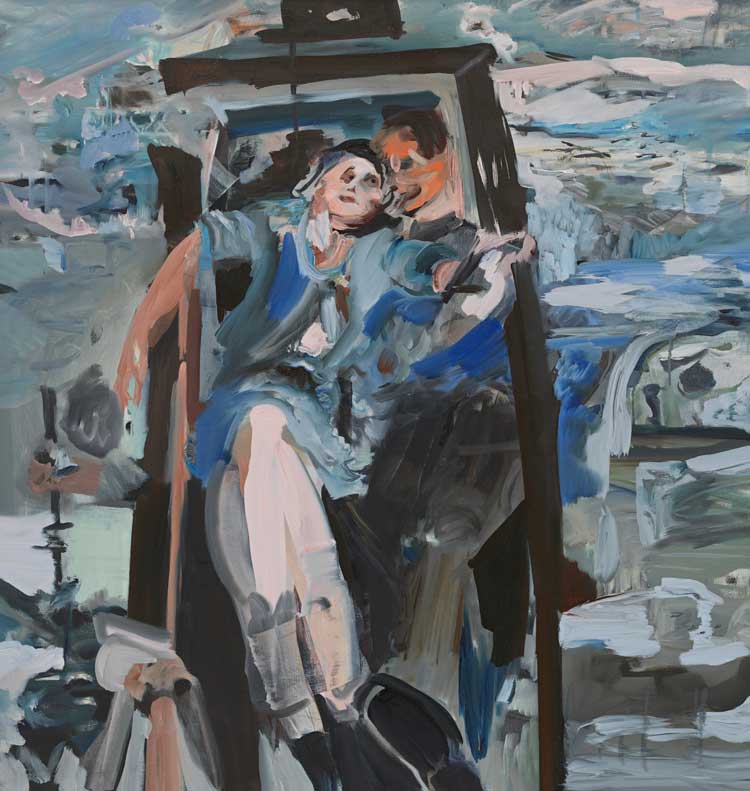 Cecily Brown, Untitled (Boating), 2021-25. Oil on linen 78.74 x 73.66 cm (31 x 29 in). © Cecily Brown, 2026. Photo: Genevieve Hanson.