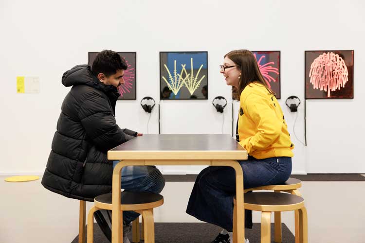 David Johnson, Inhibition: Beyond the Doubt of a Shadow, 2025. Installation view of Beyond the Visual at Henry Moore Institute 28 November 2025 – 19 April 2026. Photo: Rob Harris Photo: Joanne Crawford.