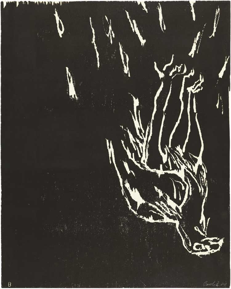 Georg Baselitz, Adler (Eagle) 2 XI, 1981. © Georg Baselitz. Photo: Farbanalyse.