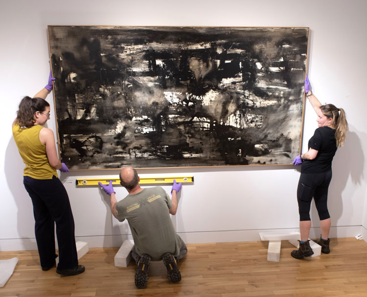 William Johnstone. Northern Gothic, 1959, installation view, The McManus: Dundee’s Art Gallery & Museum, 28 June 2025 – 14 June 2026.
