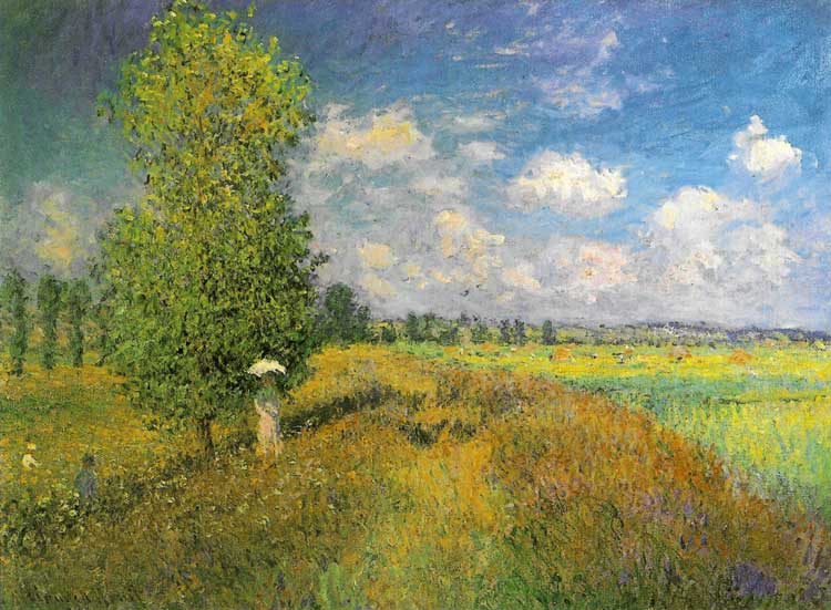 Claude Monet, Summer, Poppy Field, 1875, as reproduction, location unclear.