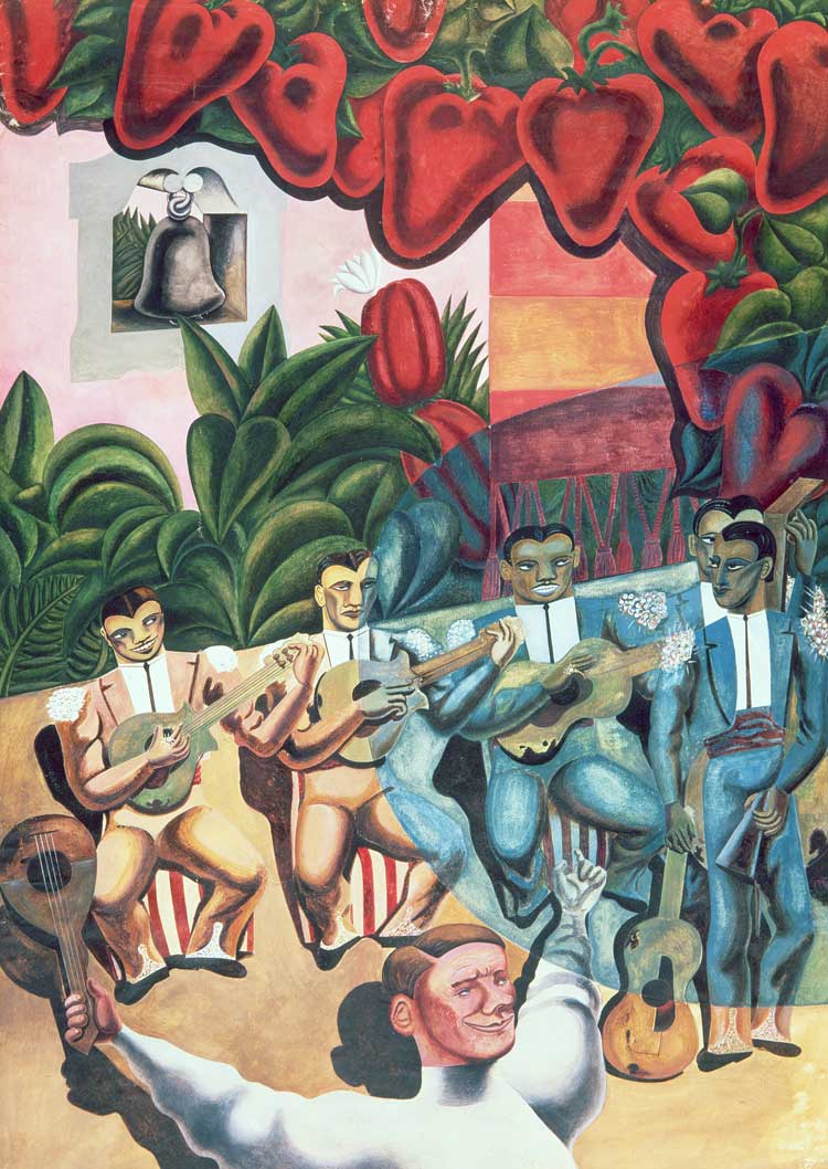Edward Burra, Red Peppers, 1934-35. Dundee Art Galleries and Museums (The McManus). © The estate of Edward Burra, courtesy Lefevre Fine Art, London.