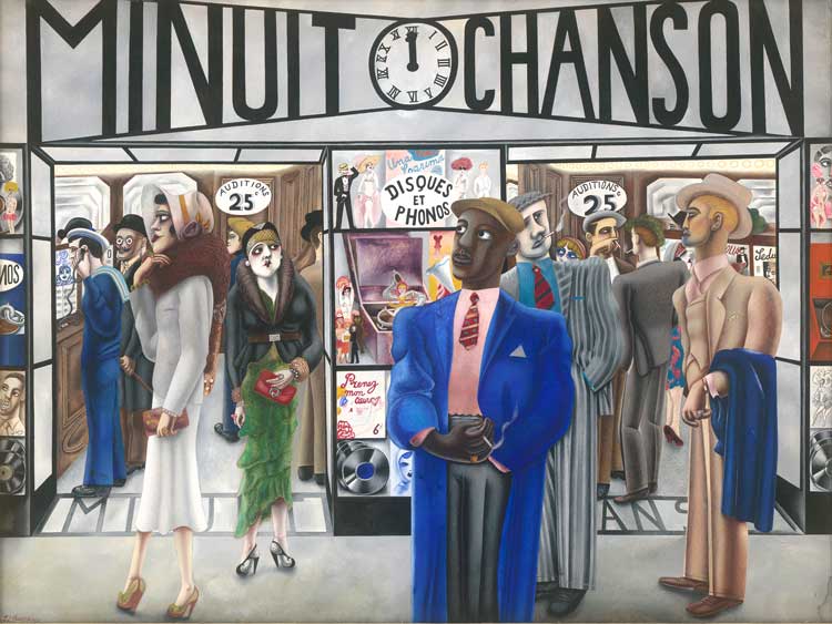 Edward Burra, Minuit Chanson, 1931. Private Collection. © The estate of Edward Burra, courtesy Lefevre Fine Art, London / Bridgeman Images.