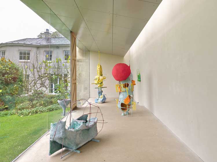 Olivia Bax: Handrailing, 2024-25. Solo exhibition at New Art Centre, Roche Court in collaboration with Sid Motion Gallery. Photo: Tim Bowditch.