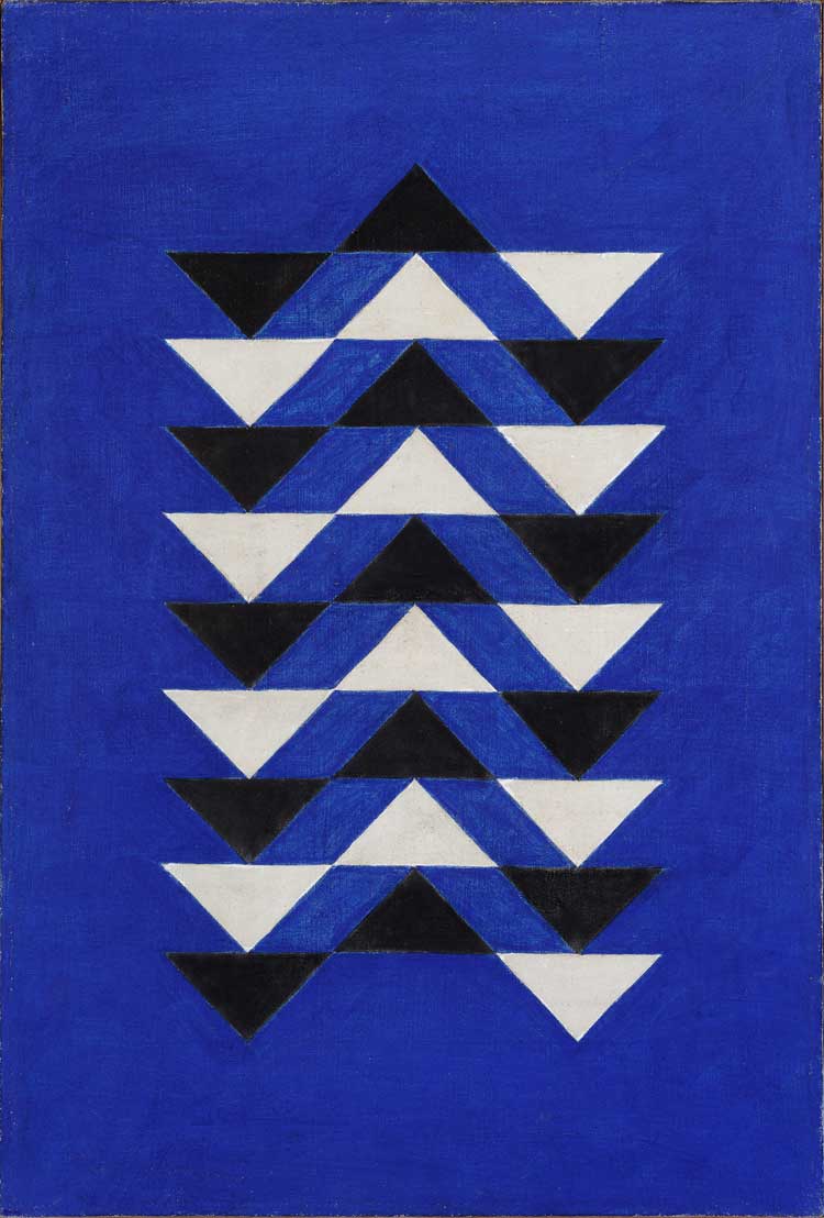 Alfredo Volpi, Untitled, 1950. Tempera on canvas, 73 x 49.5 cm. Daniela and Alfredo Villela Collection. Photo: Jaime Acioli. © Alfredo Volpi.