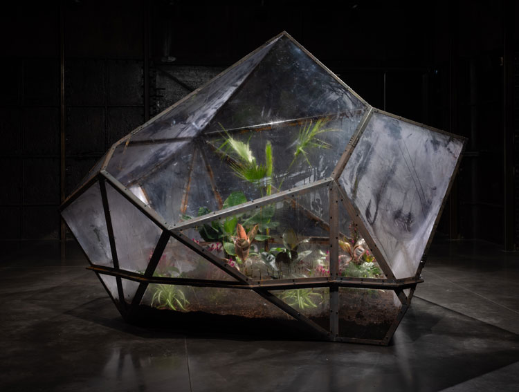 Sammy Baloji, And to Those North Sea Waves Whispering Sunken Stories (II), 2021. Installation view, Goldsmiths Centre for Contemporary Art, 4 October 2024 – 12 January 2025. Courtesy Goldsmiths CCA. Photo: Rob Harris.