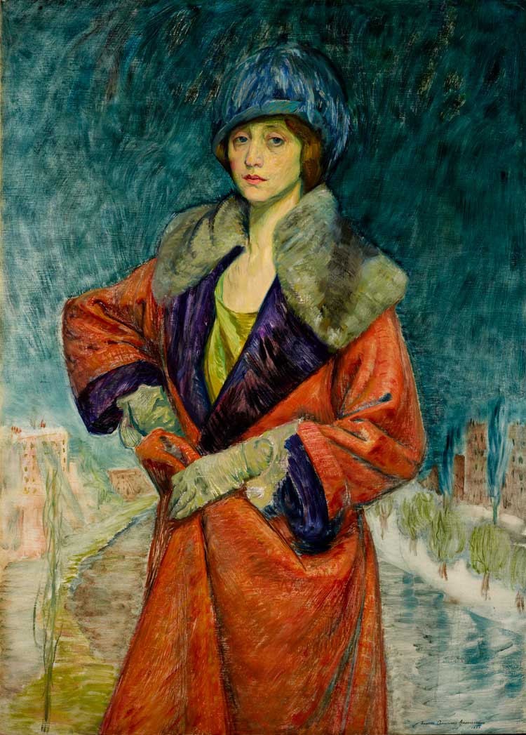 Frances Cranmer Greenman, Self-Portrait, 1923. Oil on canvas, 49 1/2 x 34 1/4 in (125.7 x 87 cm). Minneapolis Institute of Art. Gift of Mrs. Patrick Butler.
