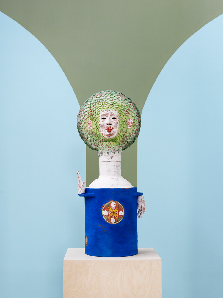 Jonathan Baldock, Becoming a Plant (a hop), 2023. Courtesy the artist and Stephen Friedman Gallery. Photo © Mark Reeve, courtesy YSP.