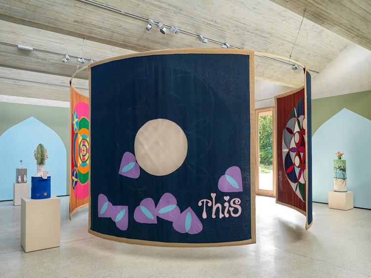 Jonathan Baldock, Touch Wood, installation view at Yorkshire Sculpture Park, 2023. Courtesy the artist and Stephen Friedman Gallery. Photo © Mark Reeves, courtesy YSP.