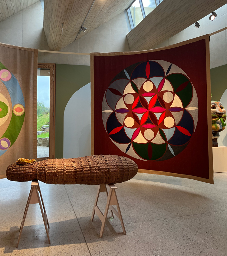 Jonathan Baldock, Touch Wood. Installation view, Yorkshire Sculpture Park, 2023. Photo: Veronica Simpson.