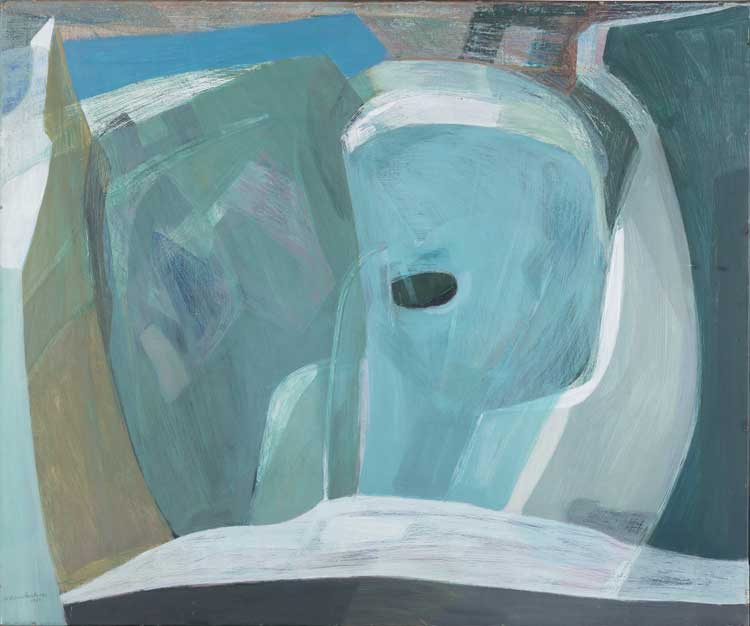 Wilhelmina Barns-Graham, Glacier Chasm, 1951. Oil on canvas, 76.20 x 91.50 cm. © Wilhelmina Barns-Graham Trust.