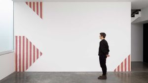 This archival exhibition, curated by the graphic designer Fraser Muggeridge, charts appearances of the French conceptual artist’s work and trademark stripe in printed magazines, books and ephemera over the past 60 years